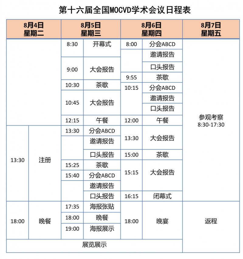 第十六屆全國MOCVD學(xué)術(shù)會議日程表_1