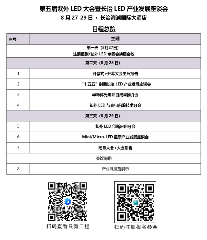 長治日程+注冊